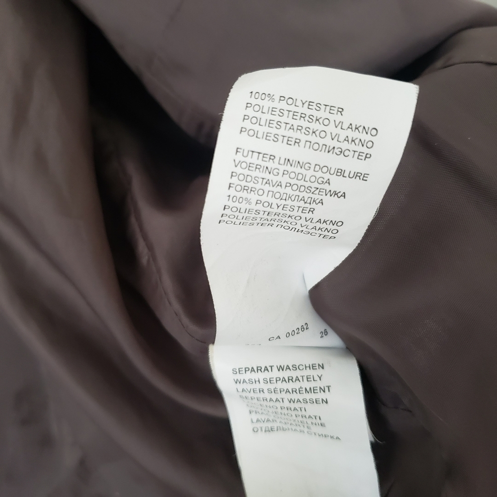 Barbara Lebek Ruffle Front Neutral Taupe Lightweight Spring Jacket AS IS - Picture 10 of 12